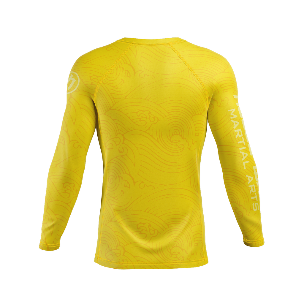 Rogue Wave men's rash guard Wave, yellow