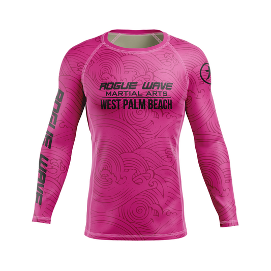 Rogue Wave men's rash guard Wave, pink