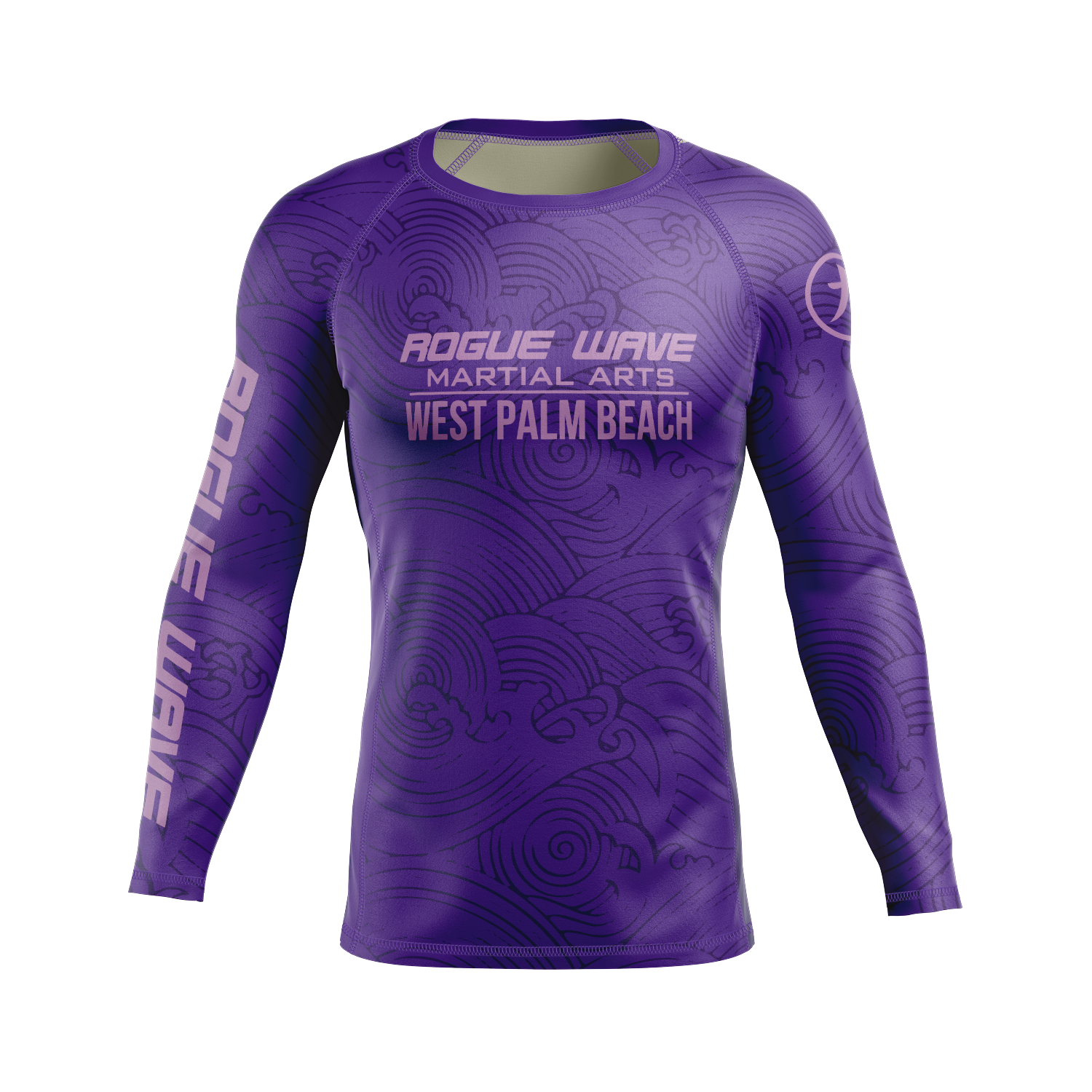 Rogue Wave men's rash guard Wave, purple – CRUZ CMBT