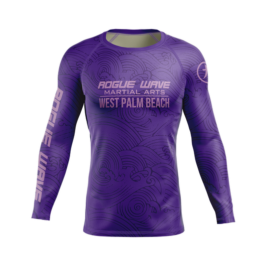 Rogue Wave men's rash guard Wave, purple