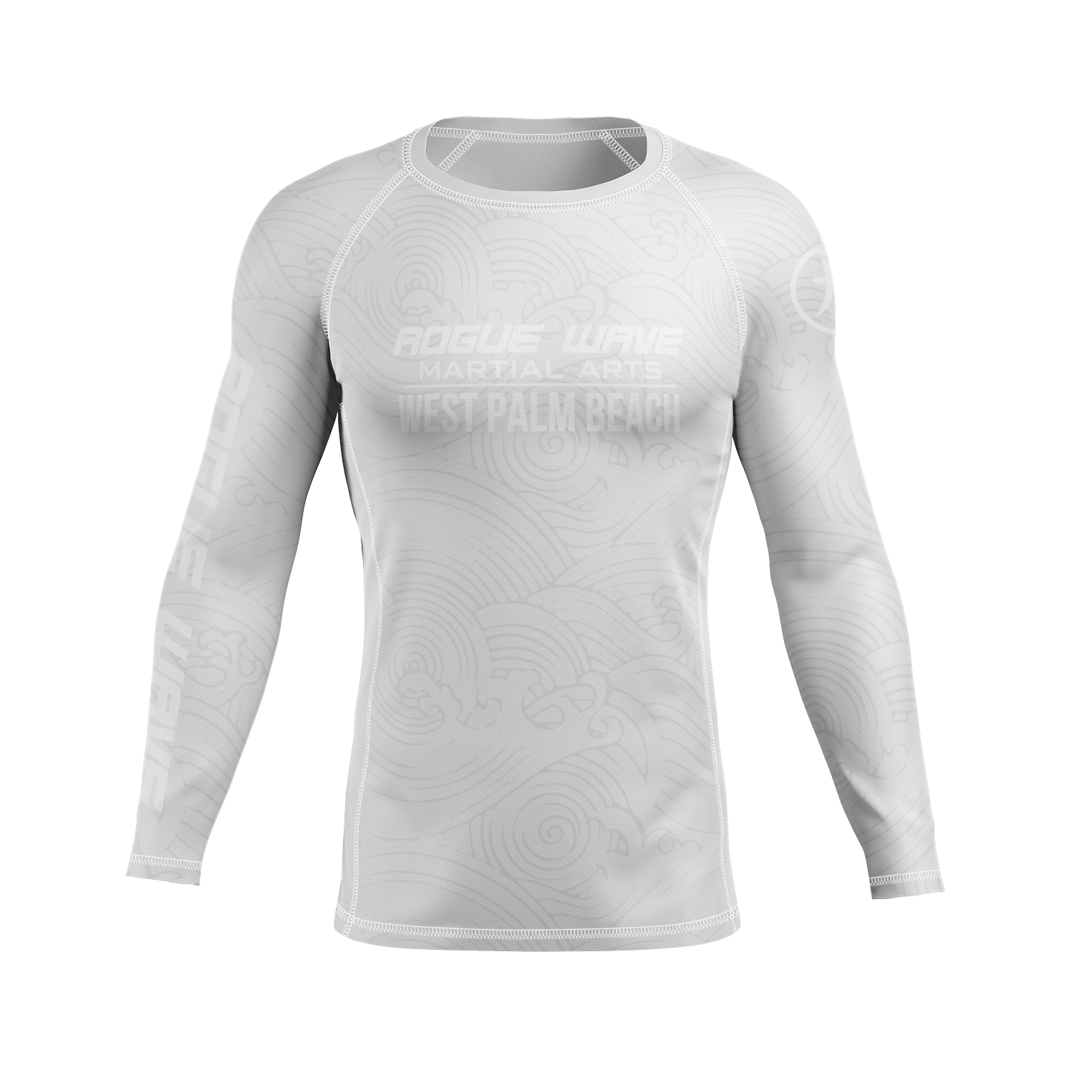 Rogue Wave men's rash guard Wave, white – CRUZ CMBT