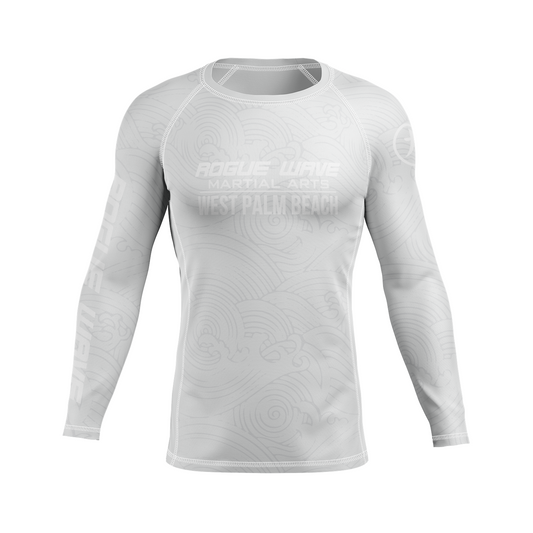 Rogue Wave men's rash guard Wave, white