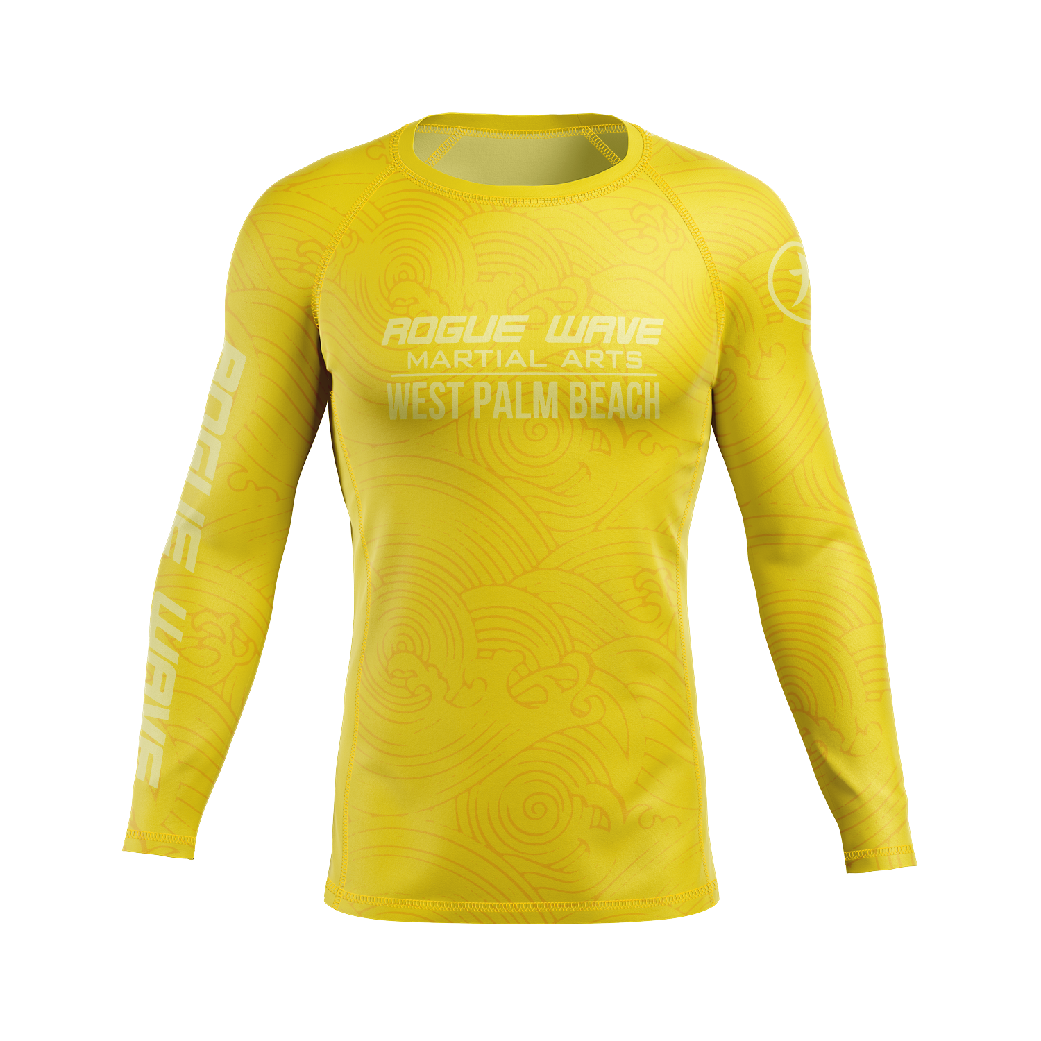 Rogue Wave men's rash guard Wave, yellow – CRUZ CMBT