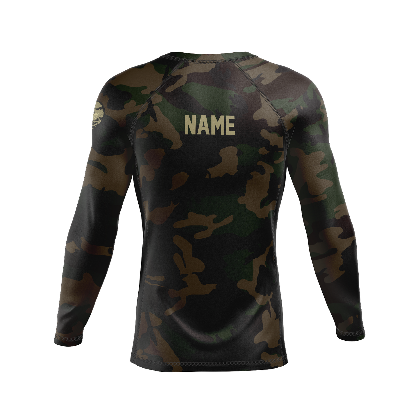 Tsunami JJ men's rash guard Woodland Dark, green camo