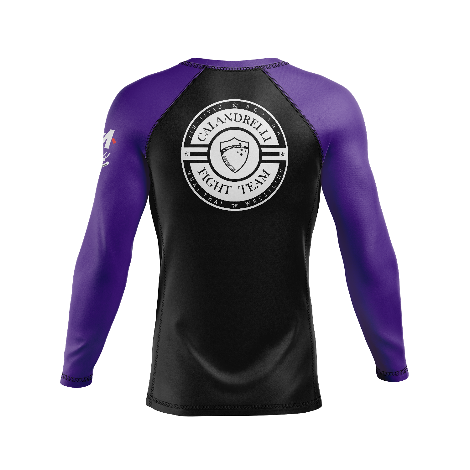 Ultimate MMA men's rash guard Kanji Ranked, black/purple