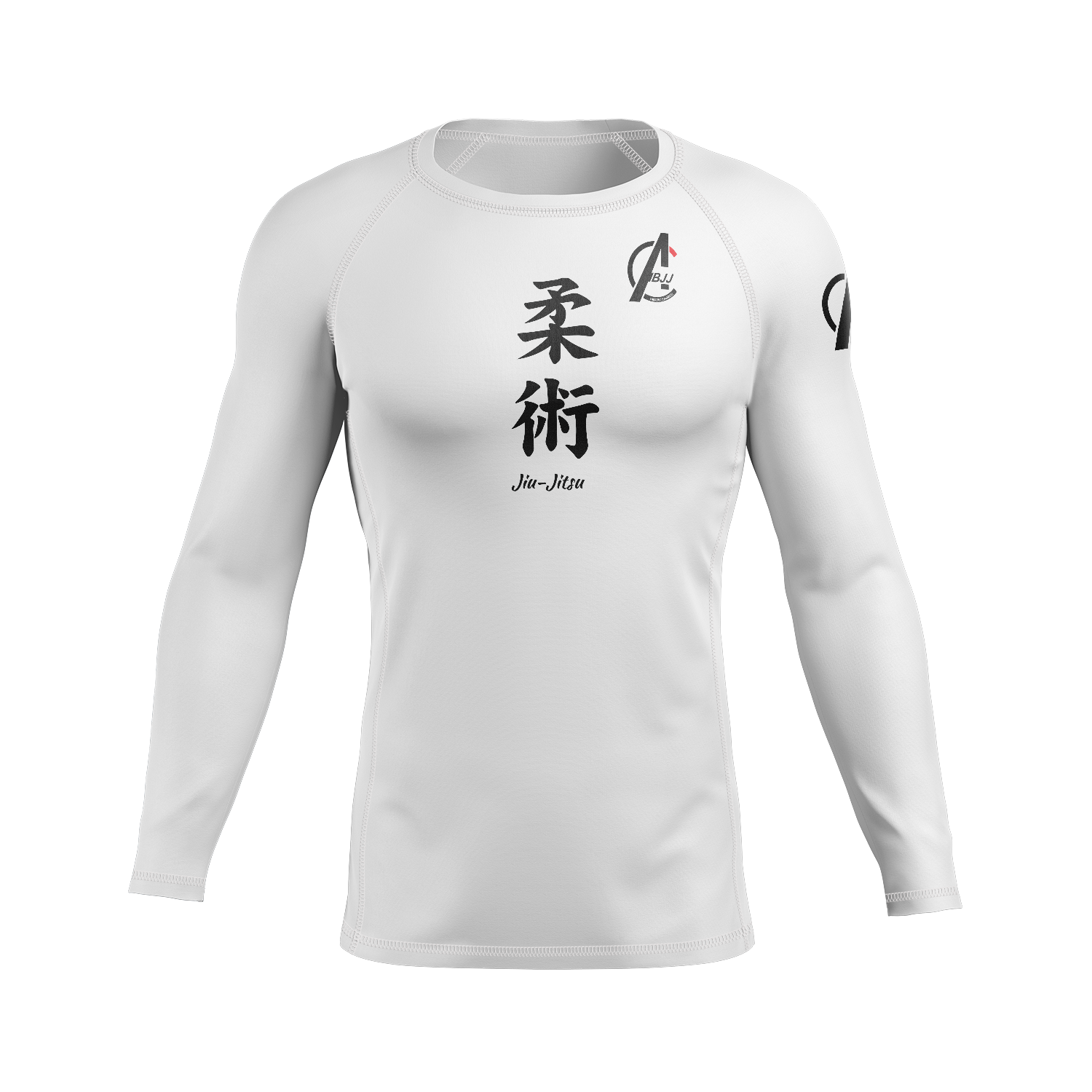 Ultimate MMA men's rash guard Kanji, white