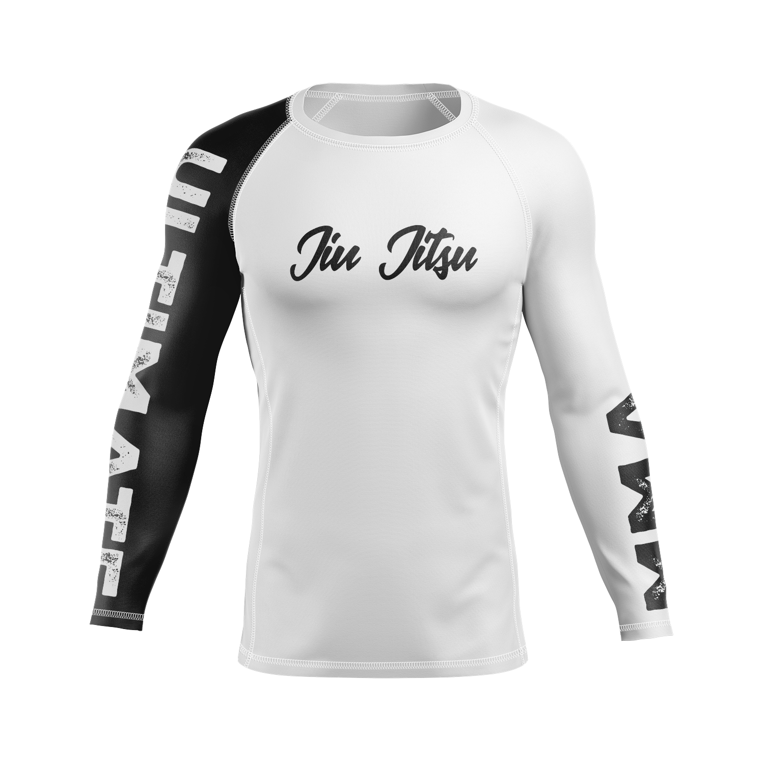 Ultimate MMA men's rash guard S25, white