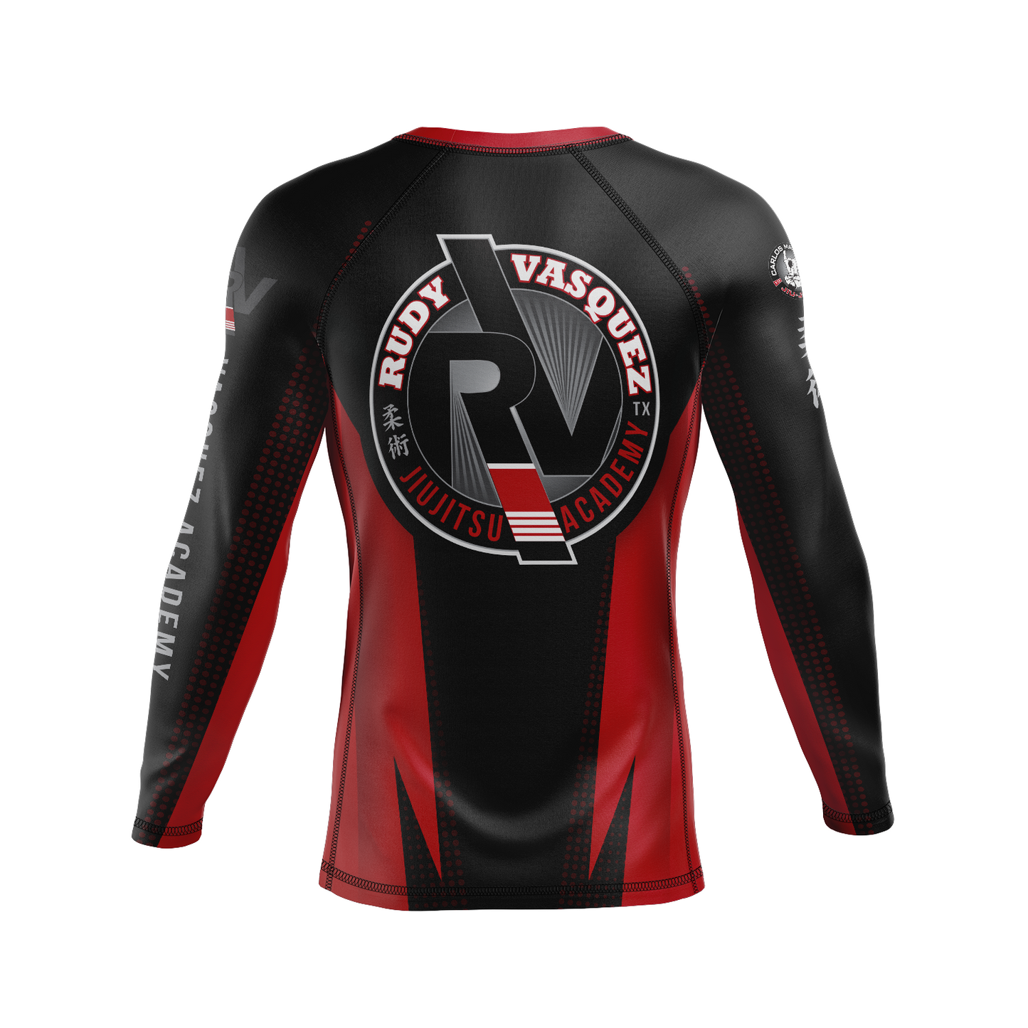 Vasquez Academy men's rash guard Staple Ranked, black