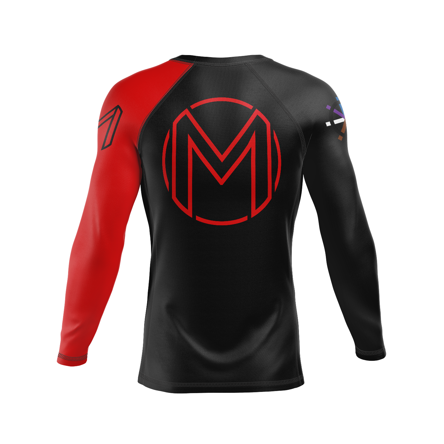 Magness Jiu Jitsu men's rash guard Formula, red
