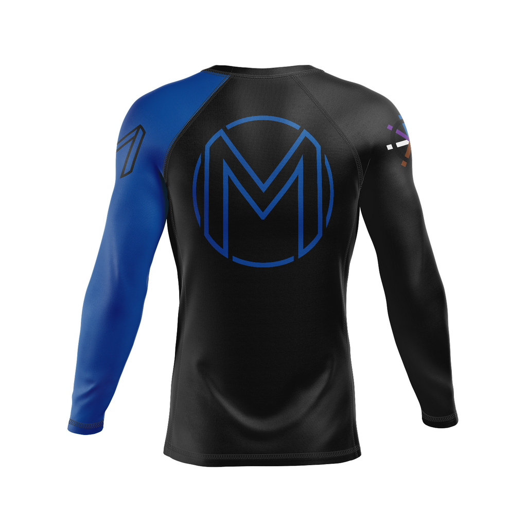 Magness Jiu Jitsu men's rash guard Formula, blue