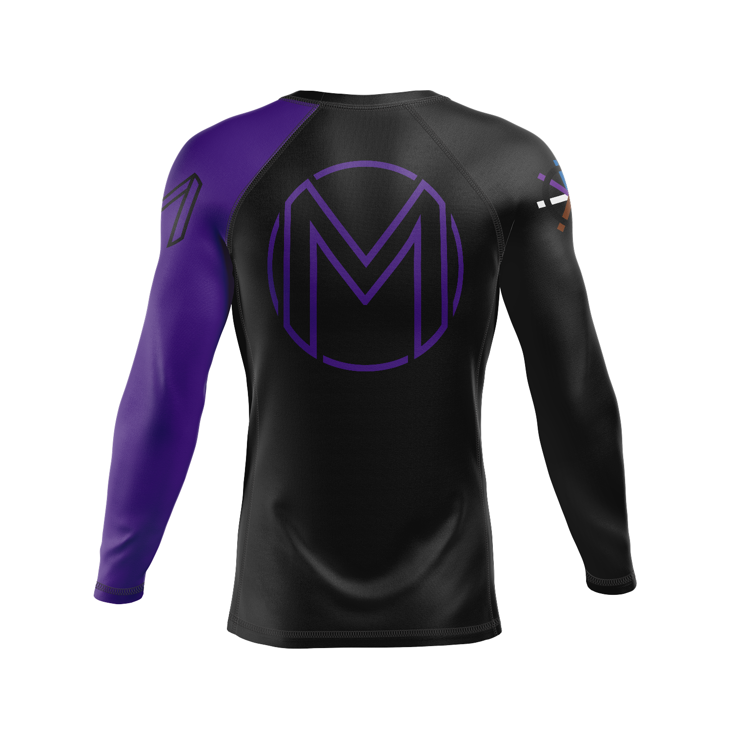Magness Jiu Jitsu men's rash guard Formula, purple