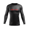 J-Block Ranked men's rash guard, black