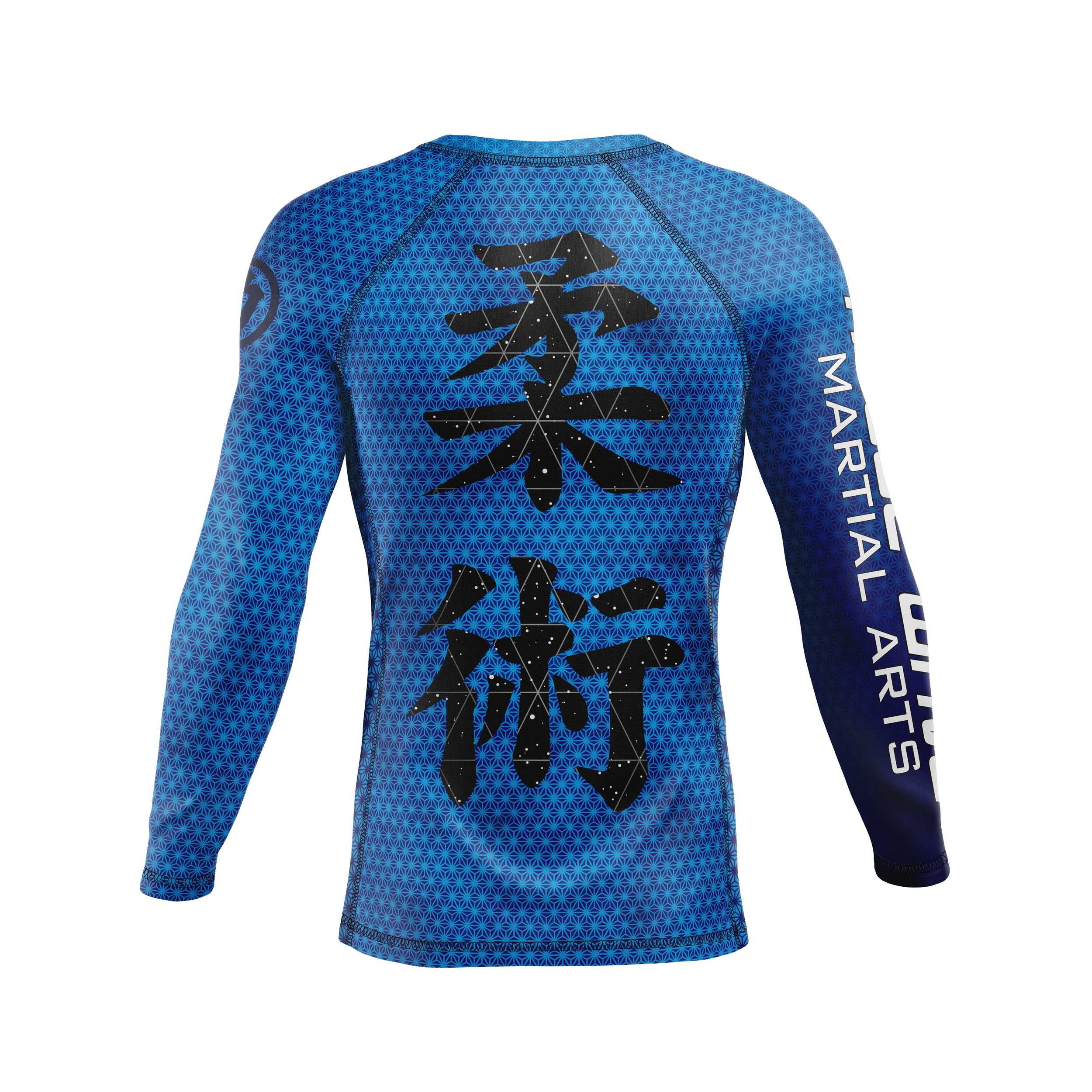 Rogue Wave men's rash guard Fractal, blue