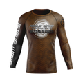 Rogue Wave men's rash guard Fractal, brown