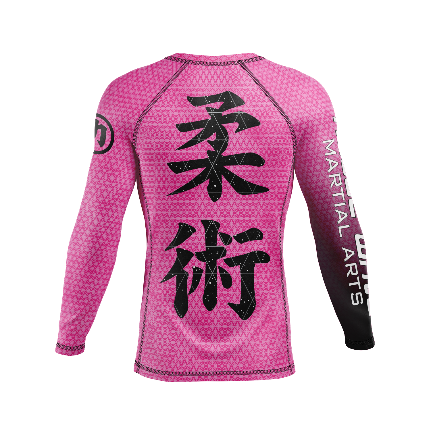 Rogue Wave men's rash guard Fractal, pink