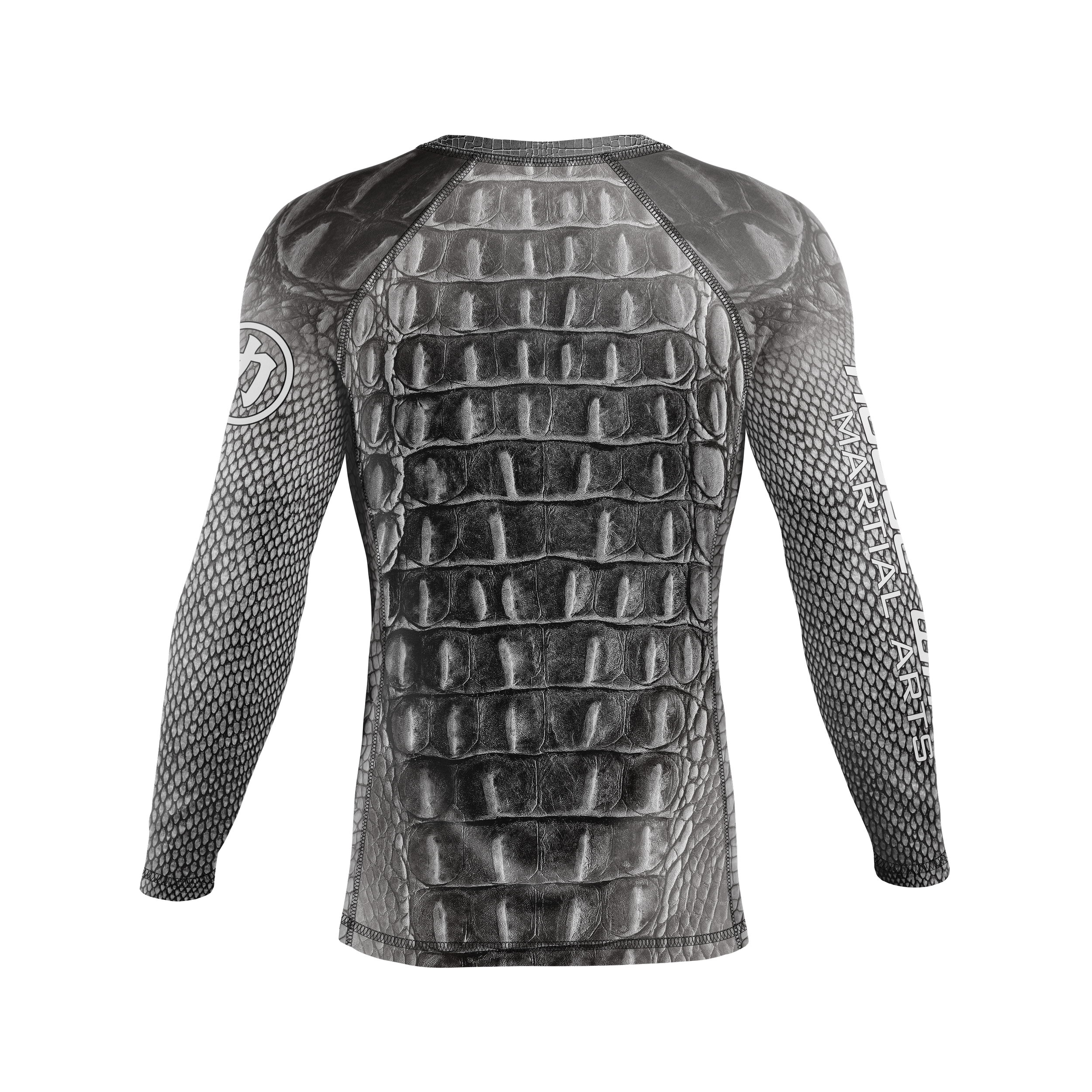 Rogue Wave men's rash guard Gator, white