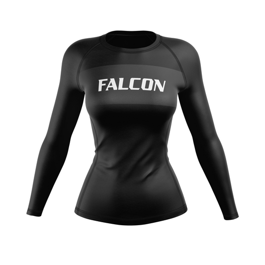 Falcon BJJ women's rash guard Standard Issue, black