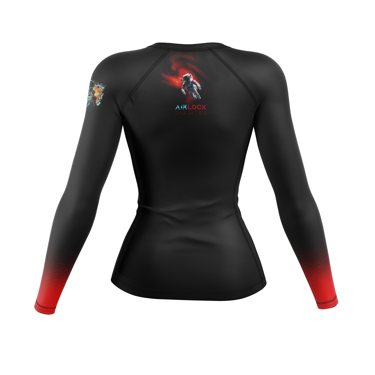 Airlock BJJ women's rash guard Ranked, black