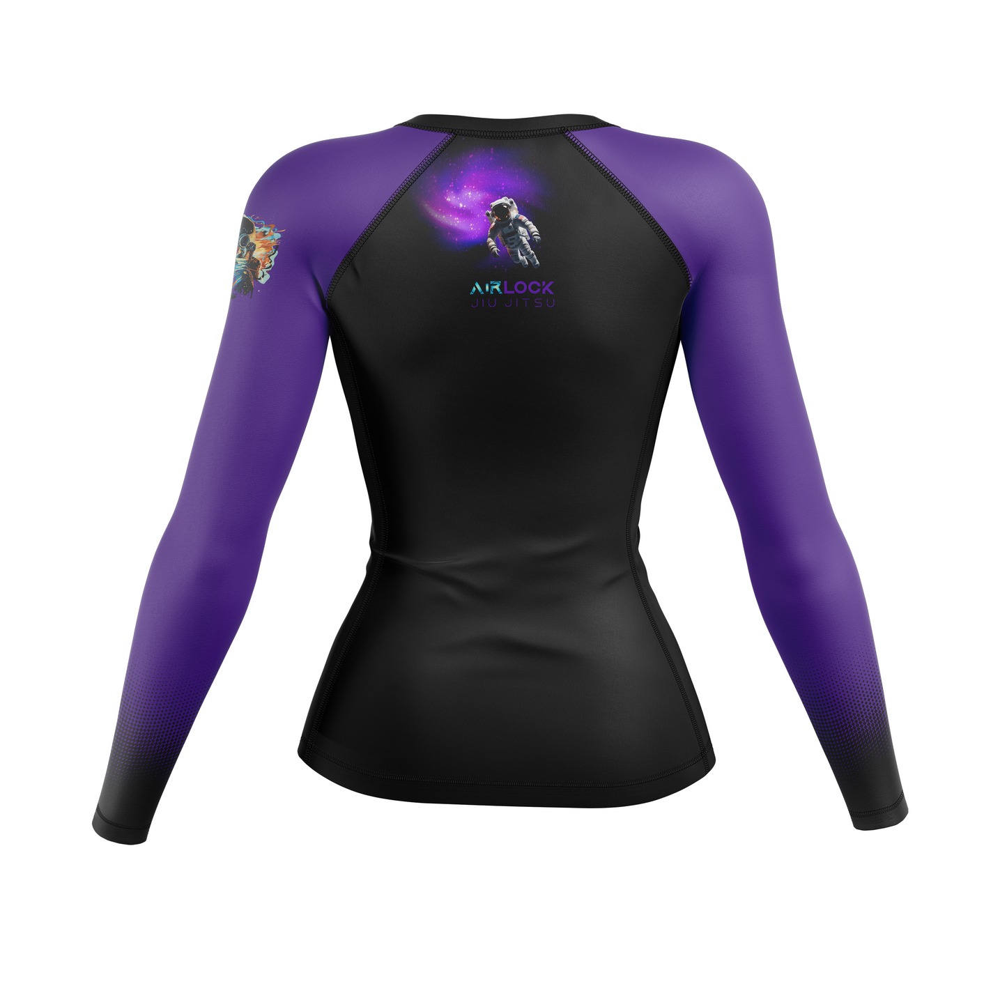 Airlock BJJ women's rash guard Ranked, purple