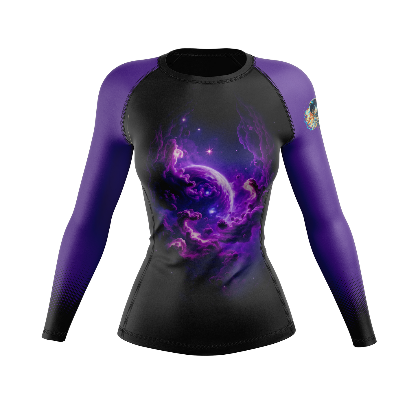 Airlock BJJ women's rash guard Ranked, purple