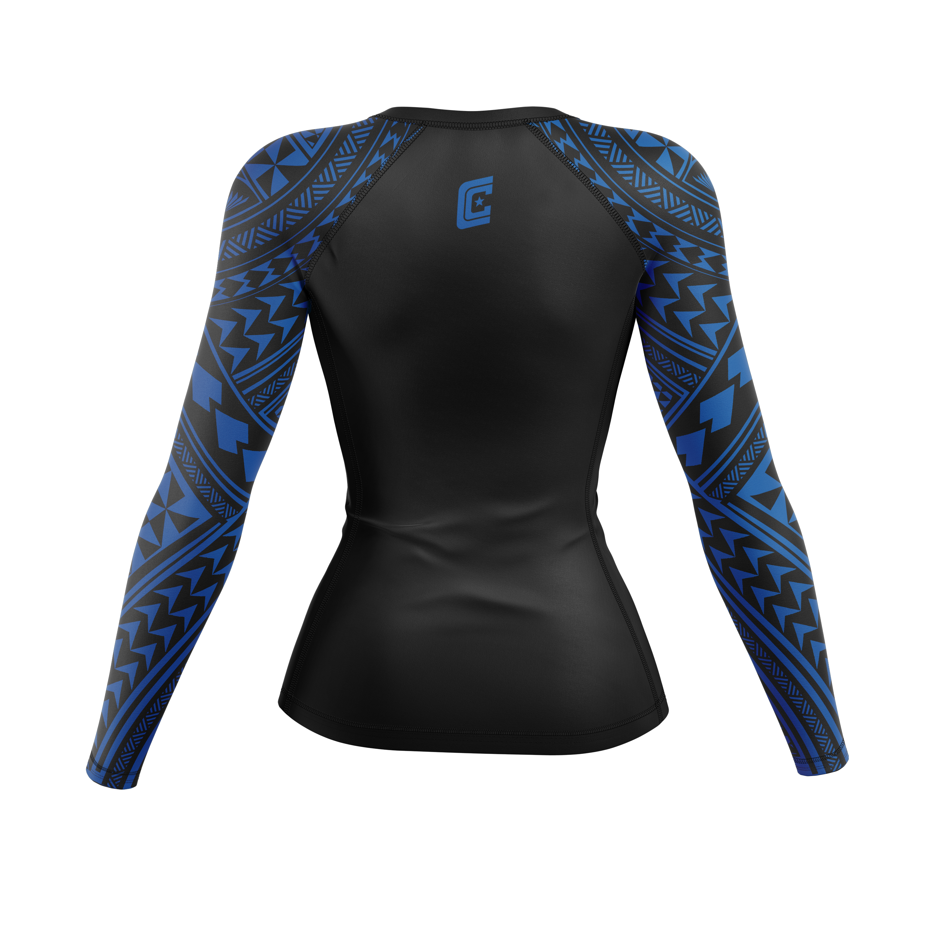 808 Ranked women's rash guard, blue