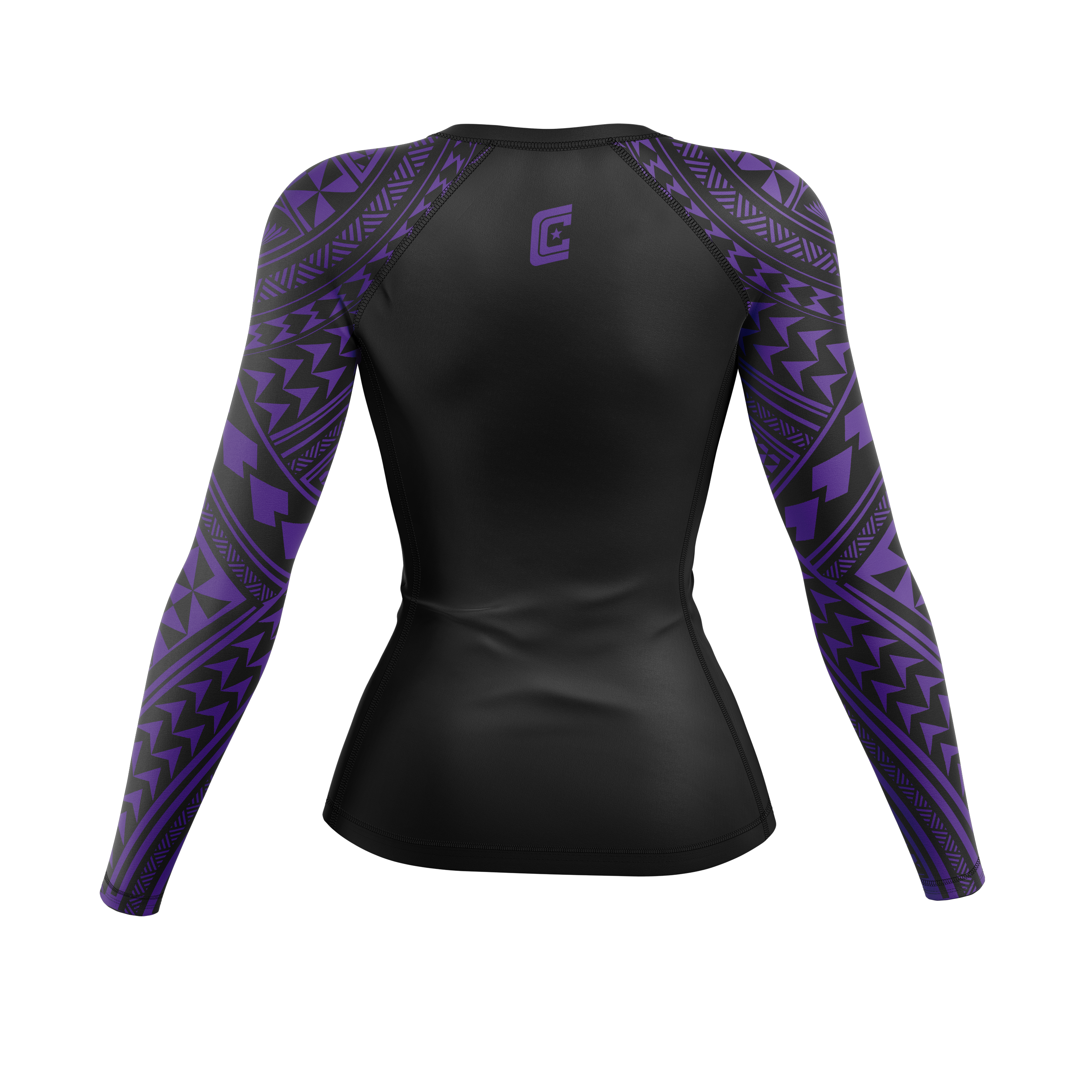 808 Ranked women's rash guard, purple