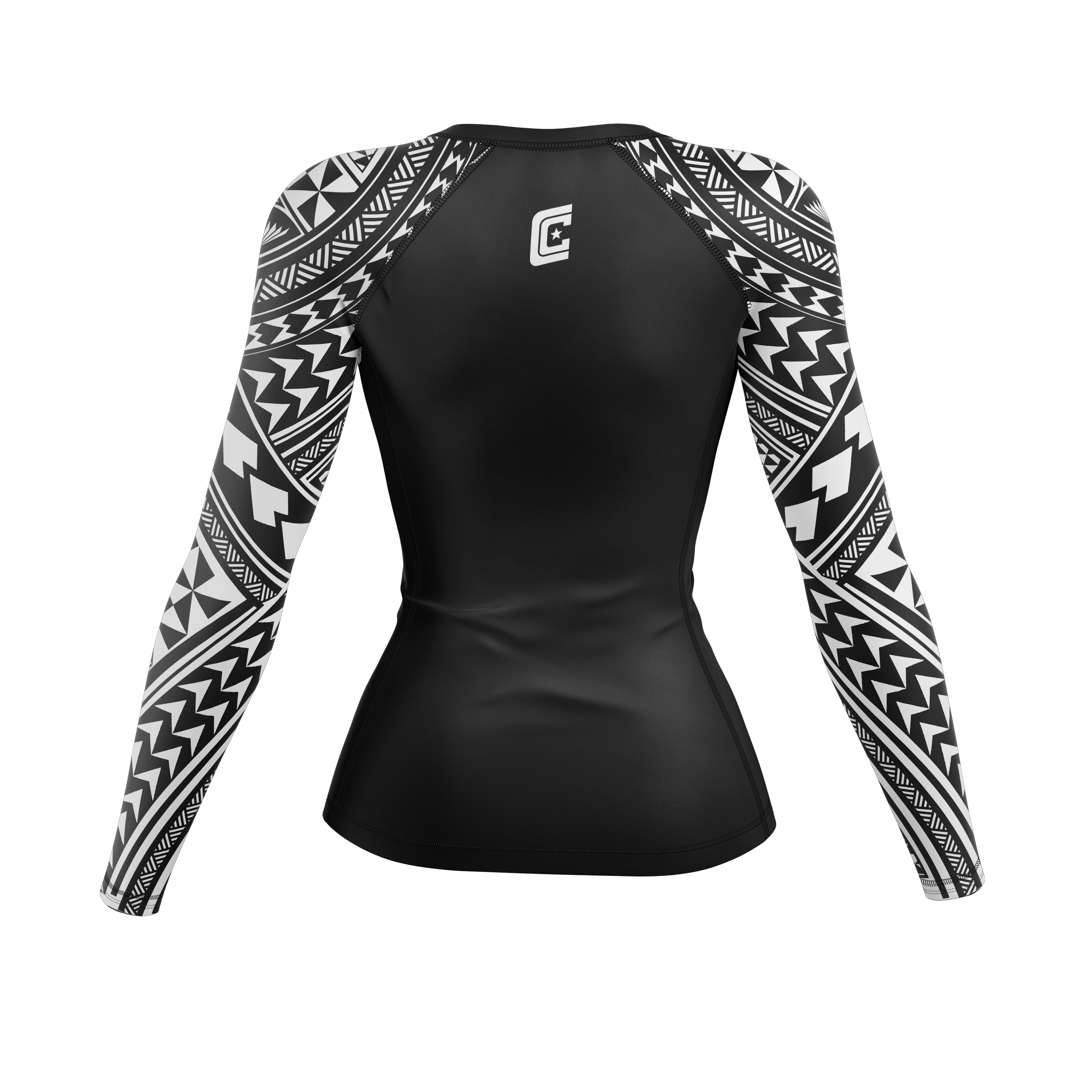 808 Ranked women's rash guard, white