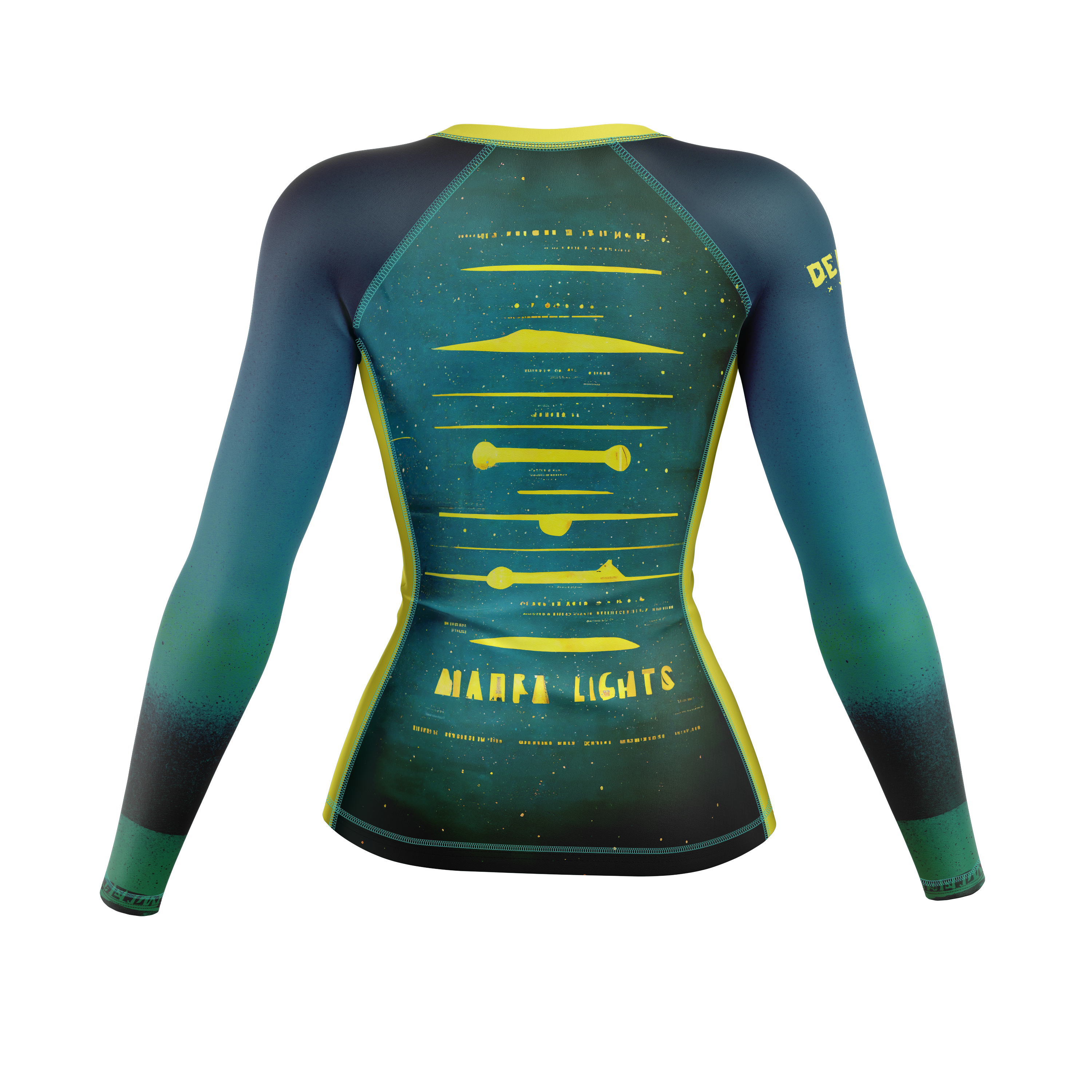 DxW: Marfa Lights women's rash guard