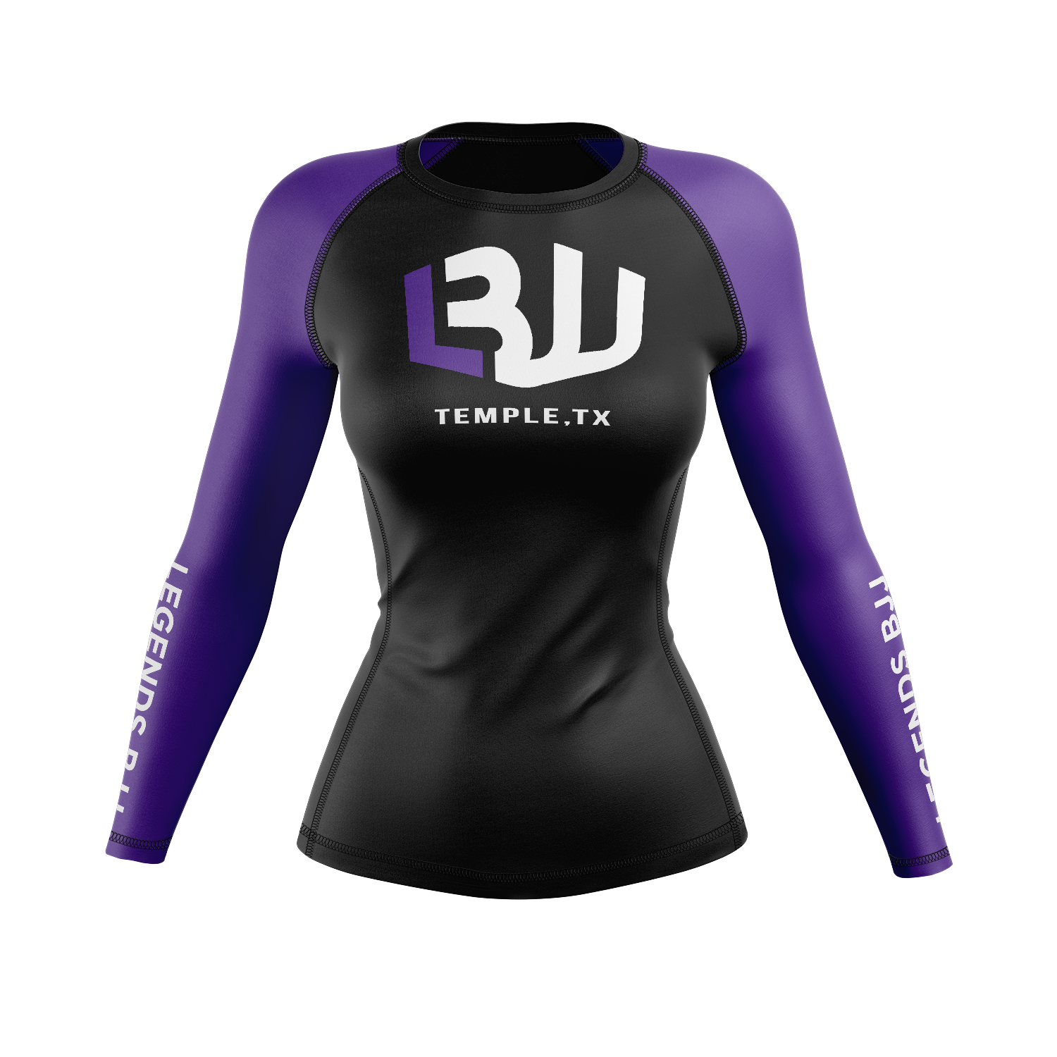 Legends BJJ women's rash guard Ranked, purple