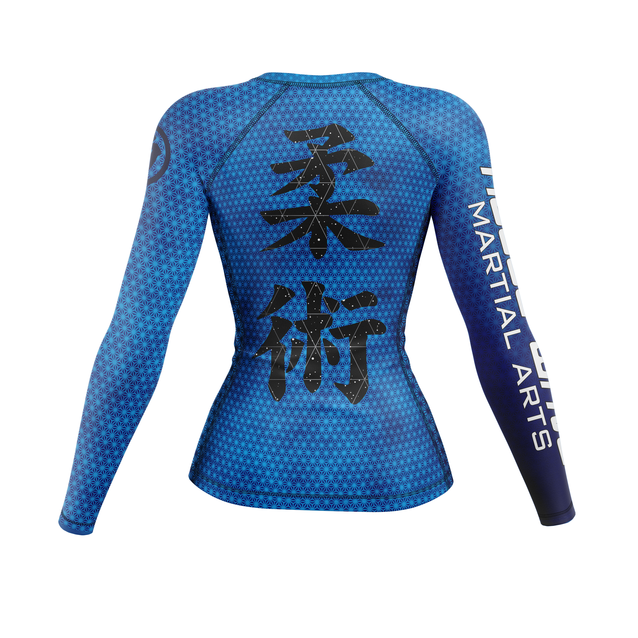 Rogue Wave women's rash guard Fractal, blue