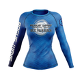 Rogue Wave women's rash guard Fractal, blue