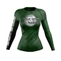 Rogue Wave women's rash guard Fractal, green