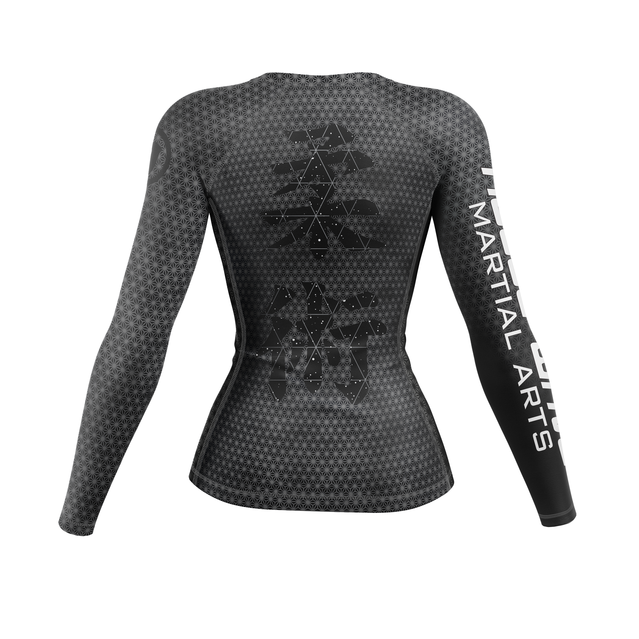 Rogue Wave women's rash guard Fractal, grey