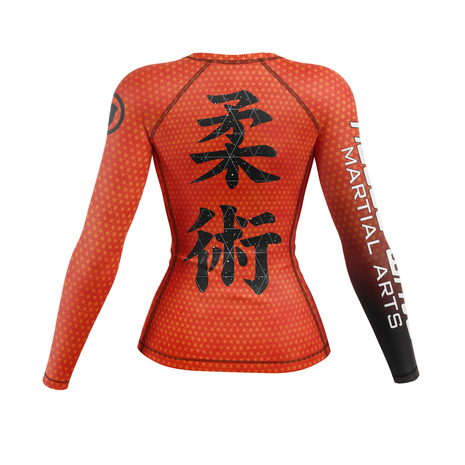 Rogue Wave women's rash guard Fractal, orange