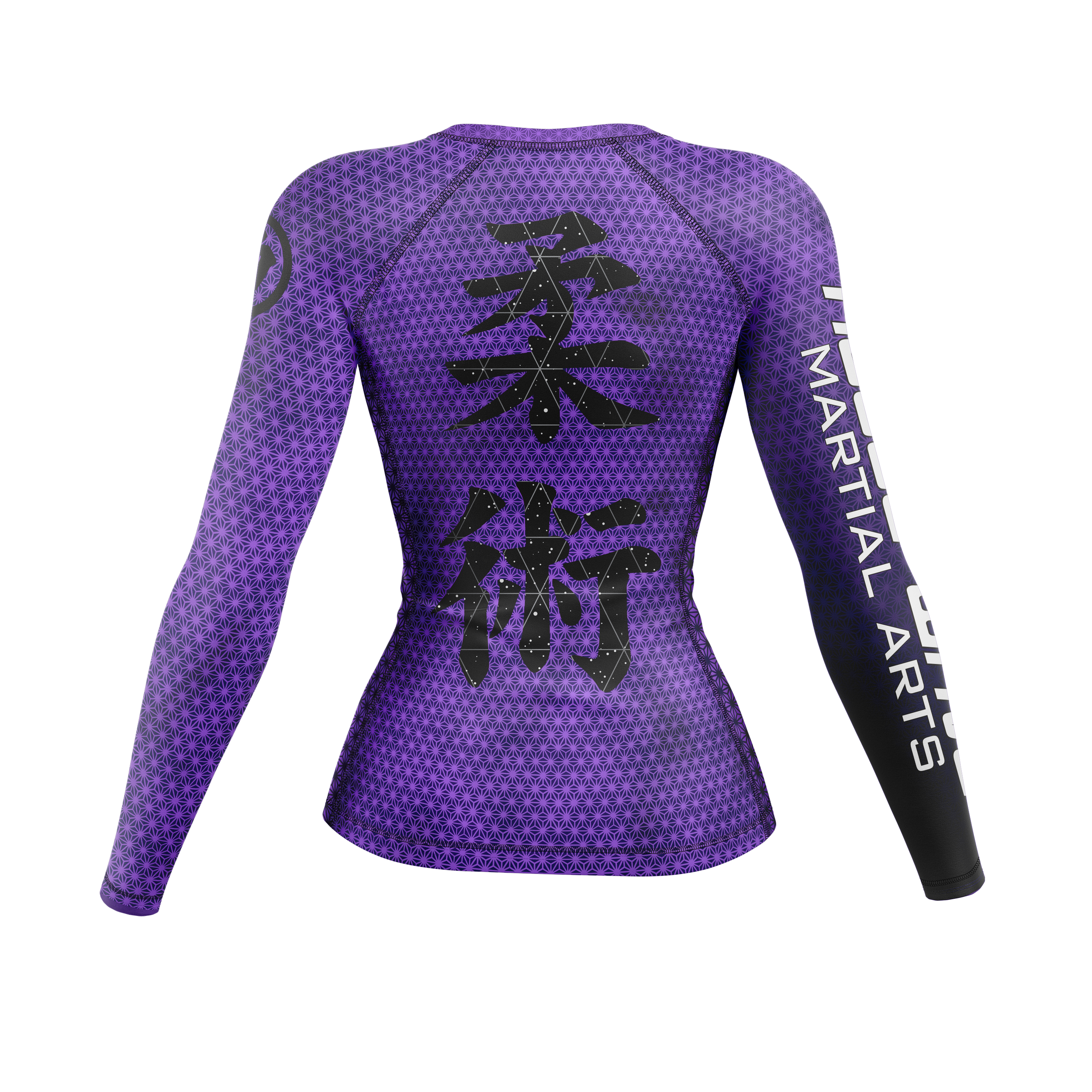 Rogue Wave women's rash guard Fractal, purple