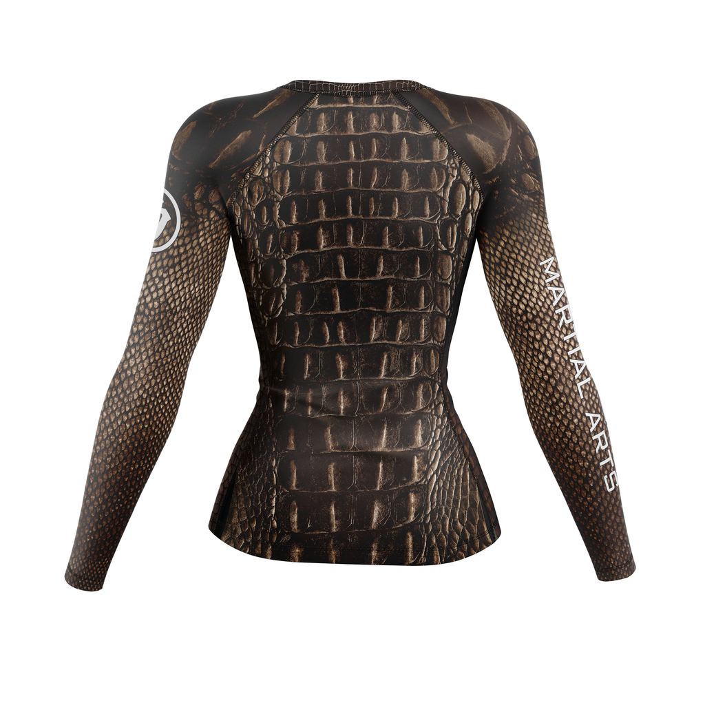 Rogue Wave women's rash guard Gator, brown
