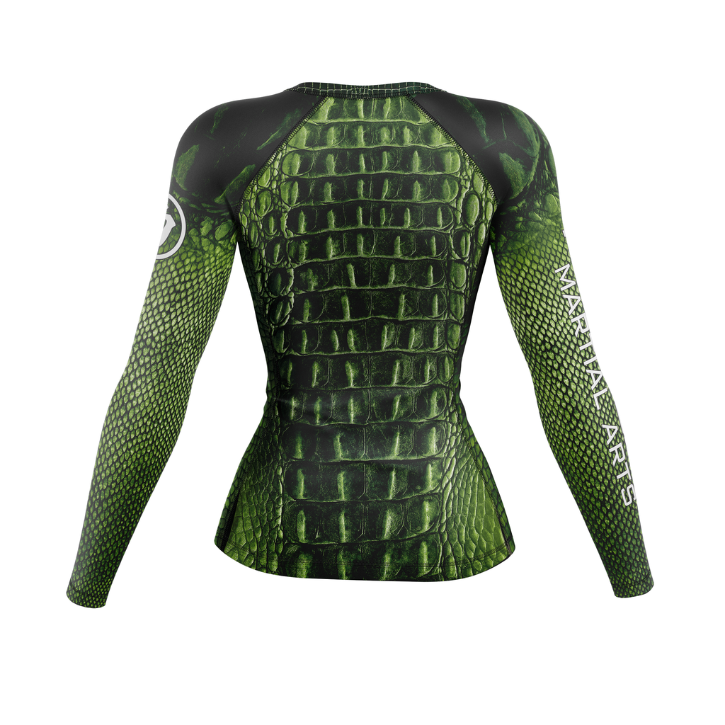 Rogue Wave women's rash guard Gator, green