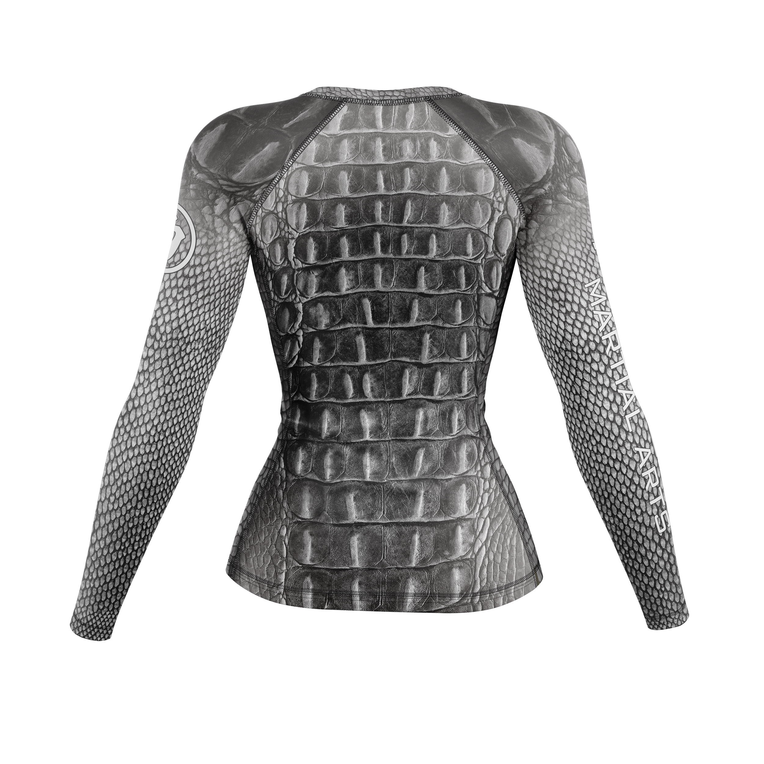 Rogue Wave women's rash guard Gator, white