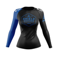 Shield Systems women's rash guard Badge Ranked, blue