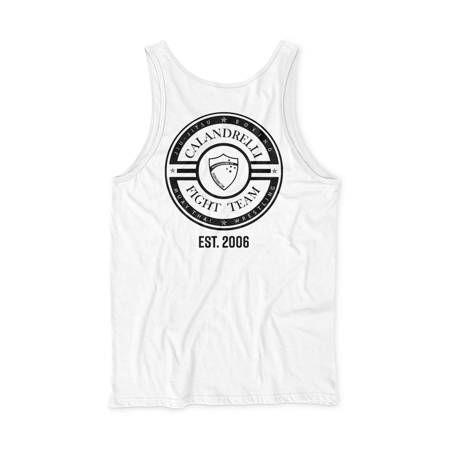 Ultimate MMA men's cotton tank S25, white
