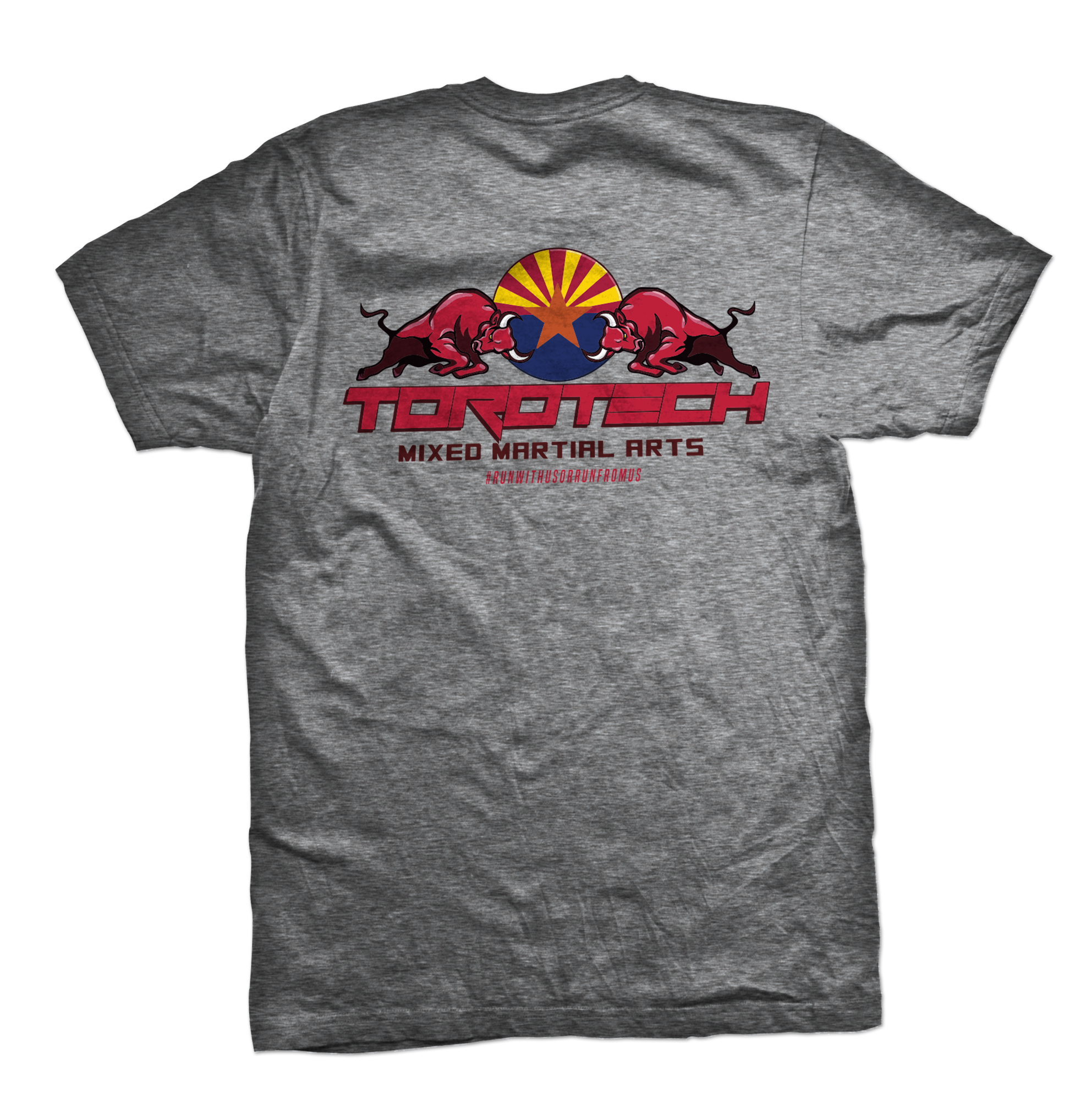 ToroTech tri-blend tee Bull Fighter, athl. grey