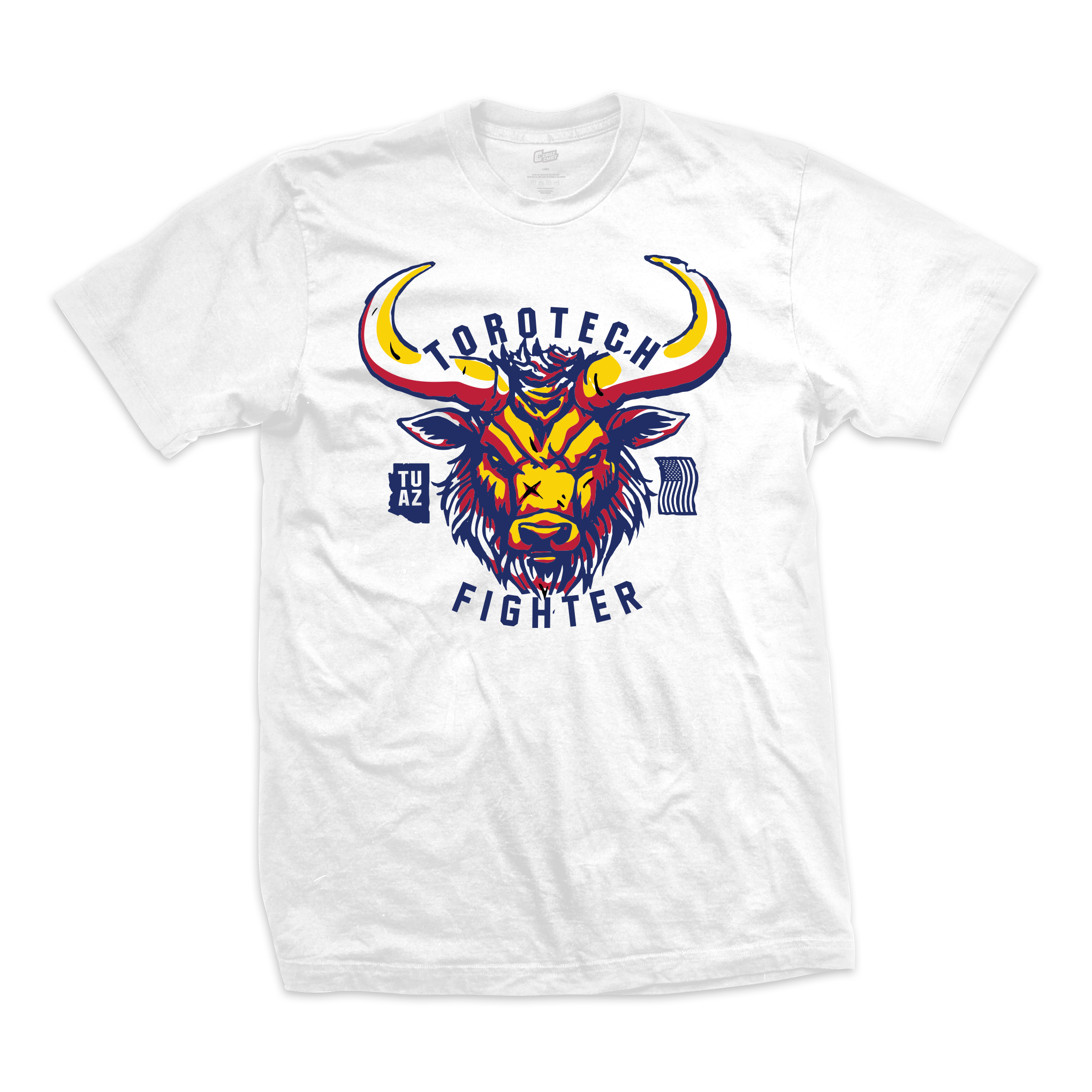 ToroTech 50/50 tee Bull Fighter, white