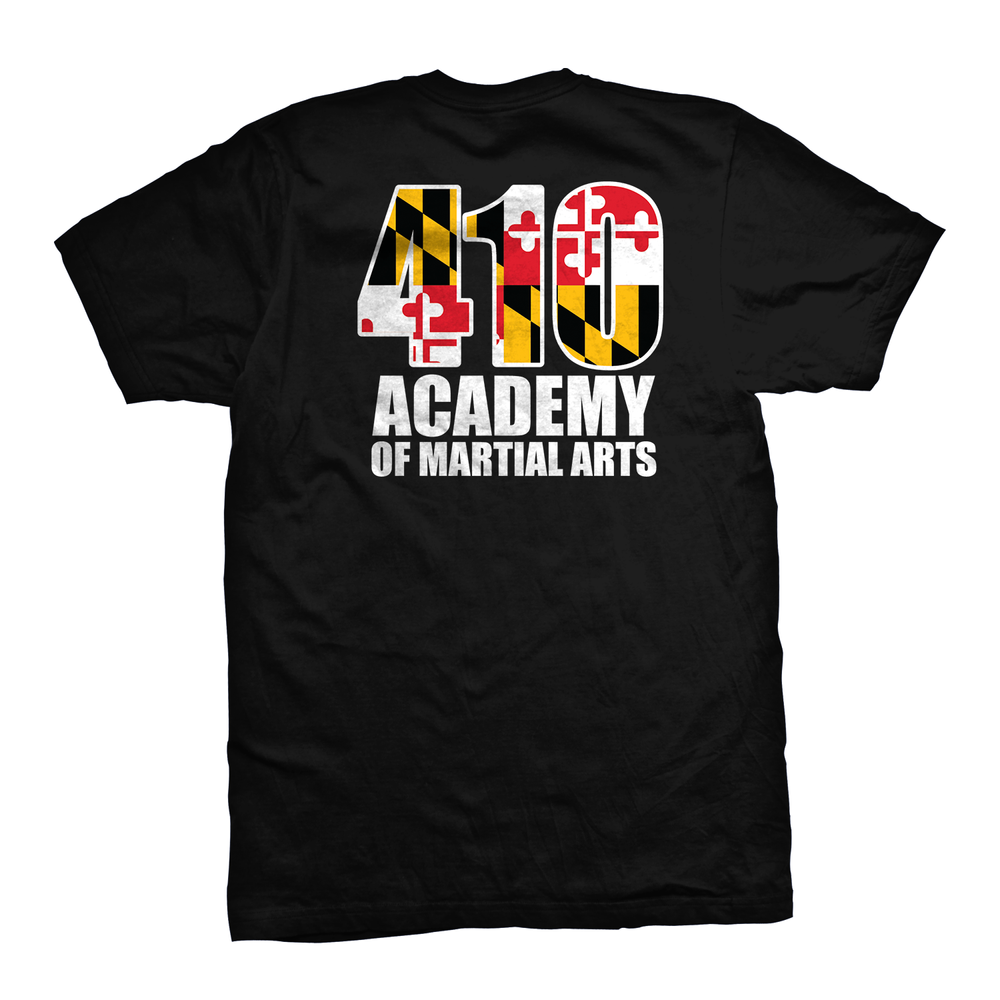 410 Academy unisex tee Academy Crest, black