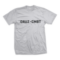 Slab bamboo tee, black on silver