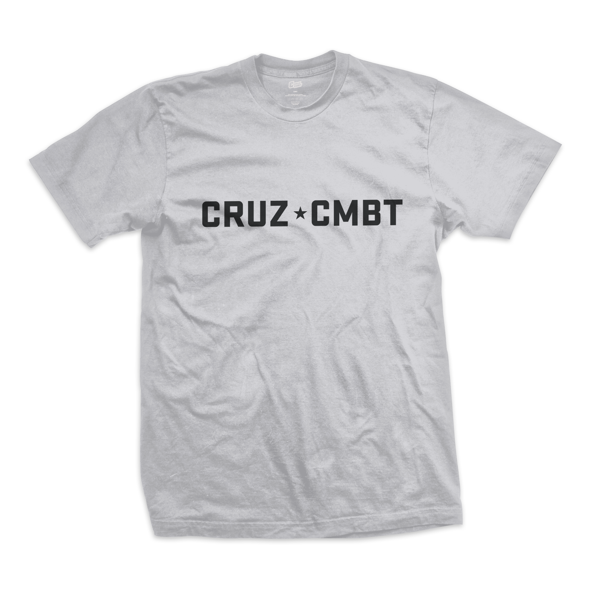 Slab bamboo tee, black on silver