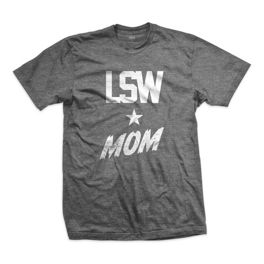 Loftonstyle tee LSW Mom, white on athl. grey
