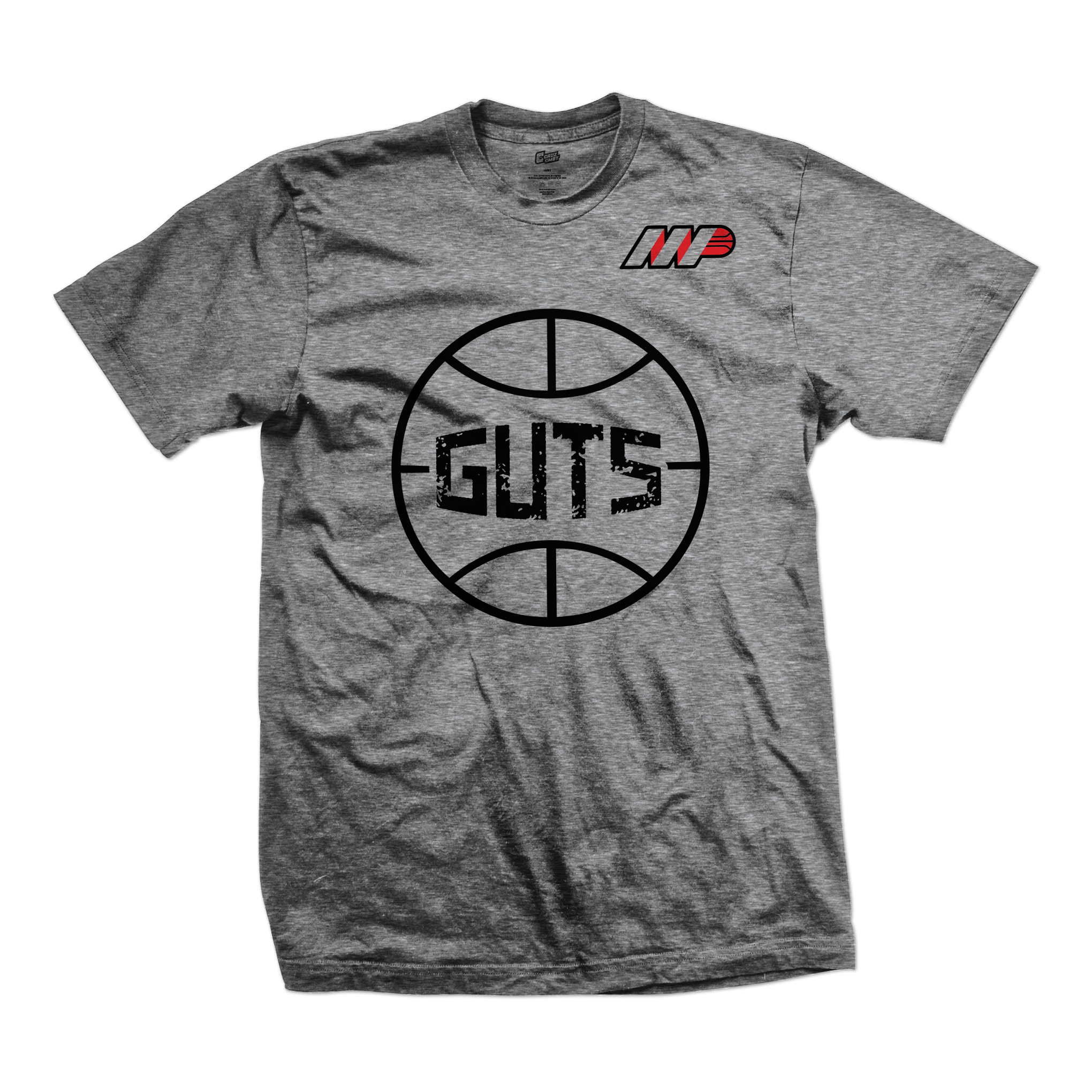 MP3 Academy tee Guts, black on athl. grey