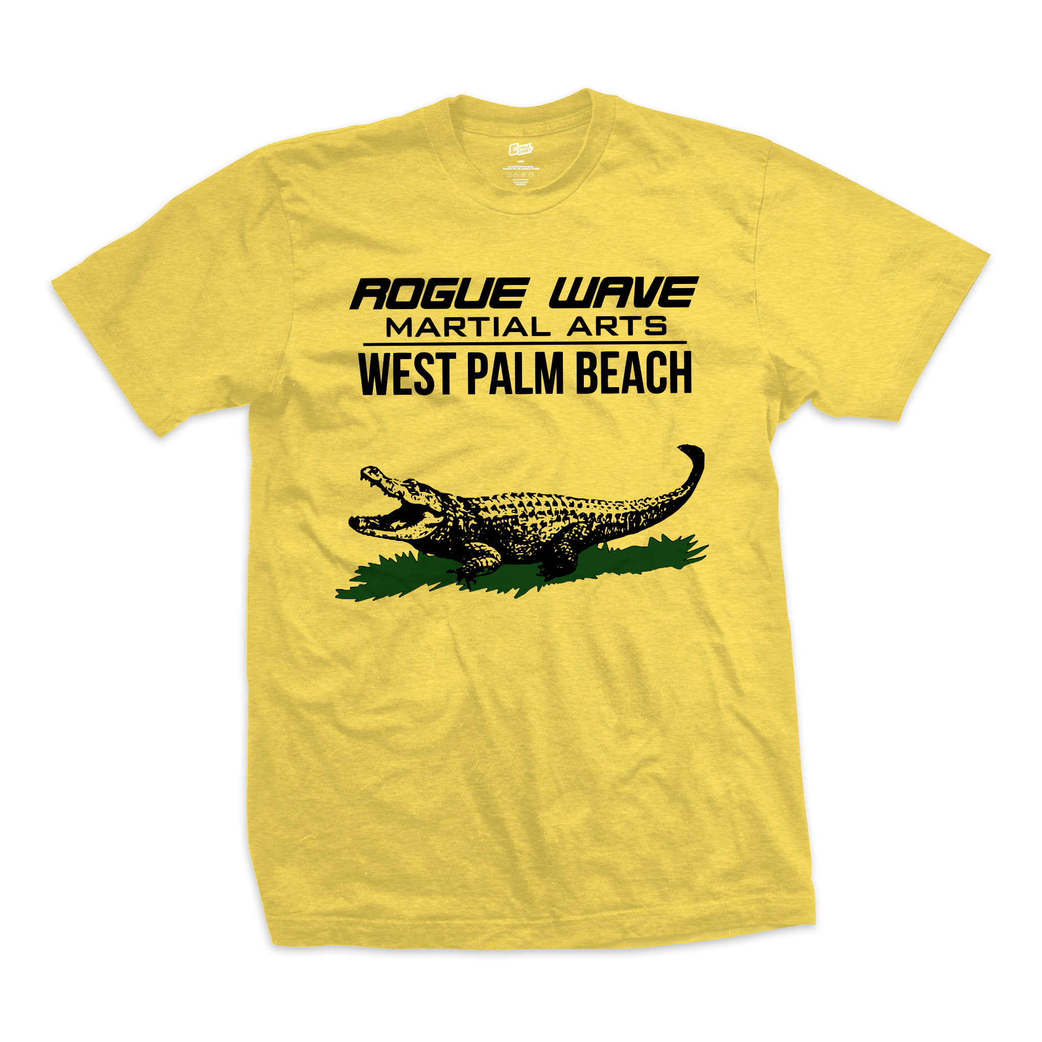 Rogue Wave tee Vintage Gator, yellow