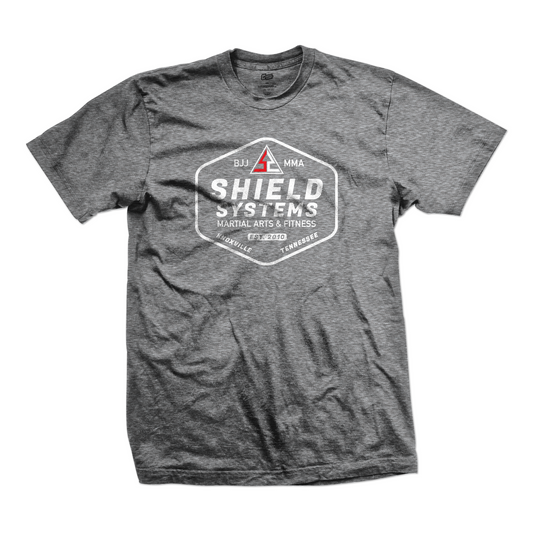Shield Systems tee Badge, athl. grey