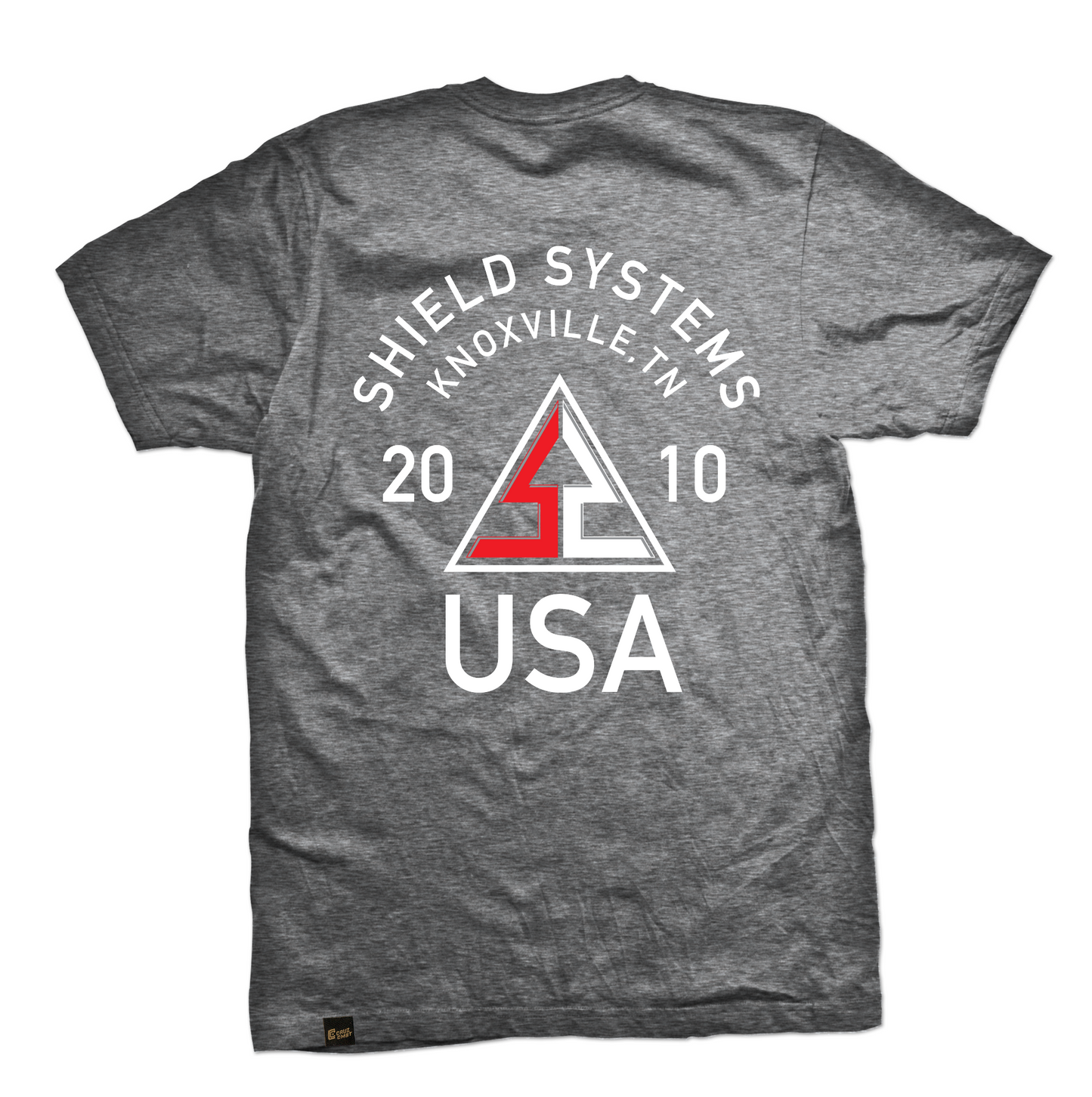 Shield Systems tee Badge, athl. grey